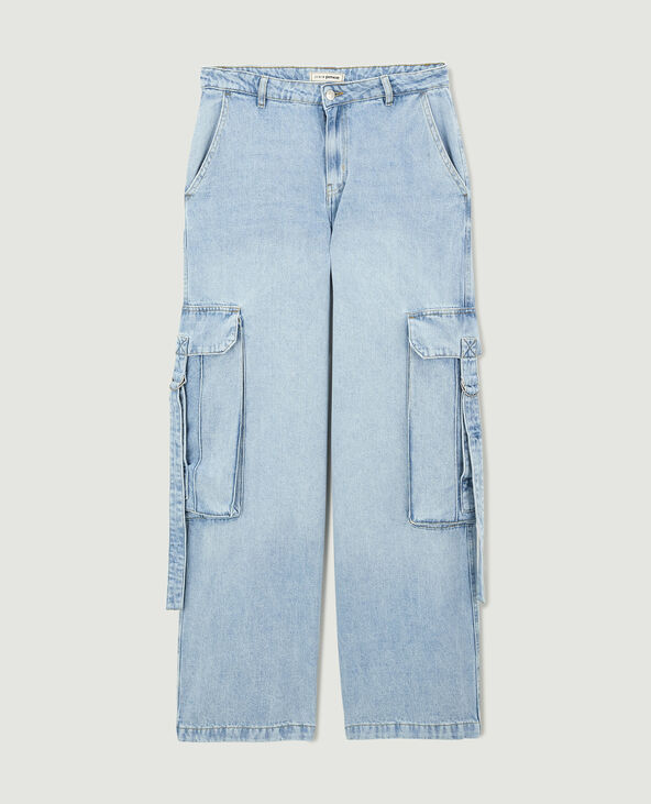 Jean cargo bleu clair - Pimkie