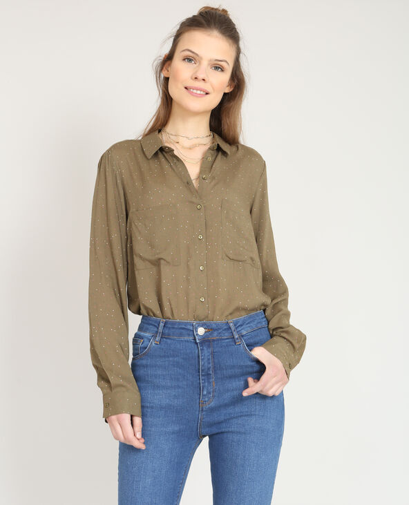 Chemise fluide taupe - Pimkie