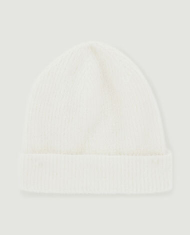 Bonnet en maille fluffy écru - Pimkie
