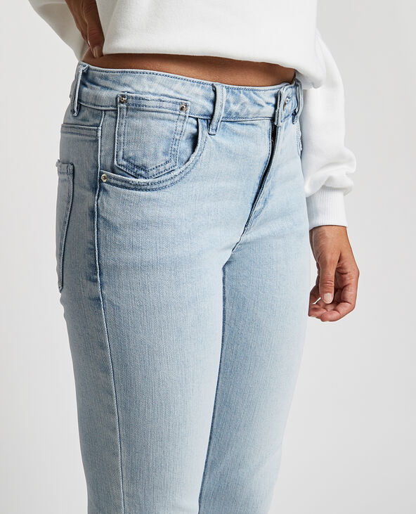 Jean skinny taille basse bleu clair - Pimkie