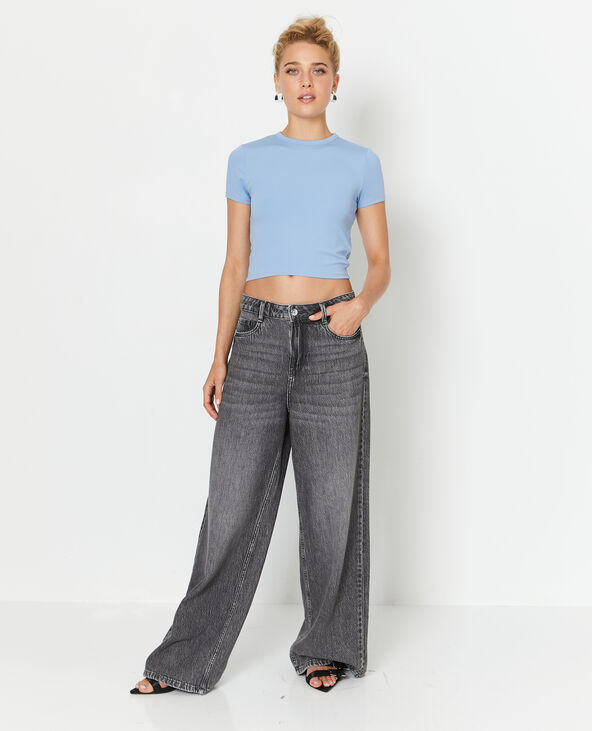 Top dos-nu avec pan twisté bleu - Pimkie