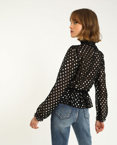 Blouse transparente noir - Pimkie