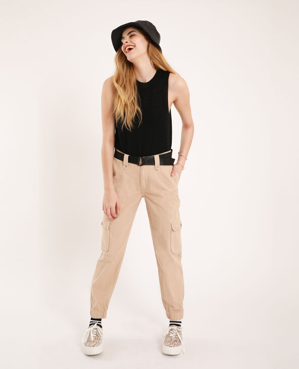 Pantalon cargo beige - Pimkie