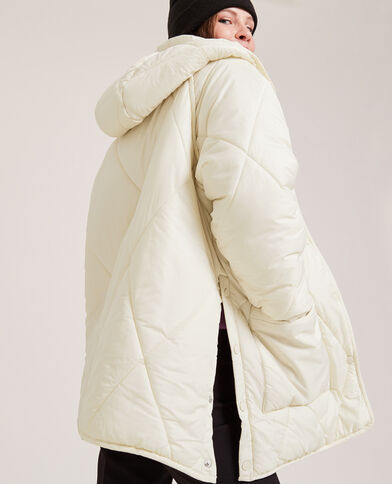Veste matelassée avec capuche écru - Pimkie