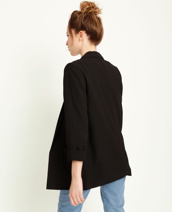 Blazer à manches 3/4 noir - Pimkie
