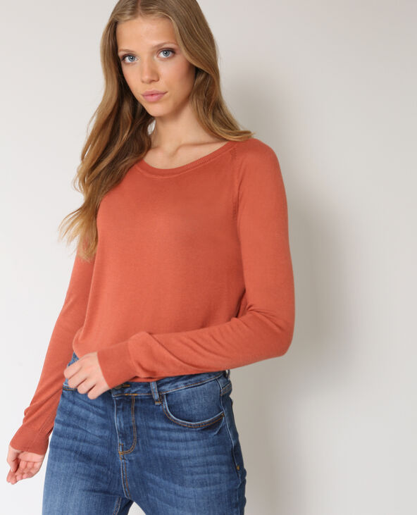 Pull fin marron - Pimkie