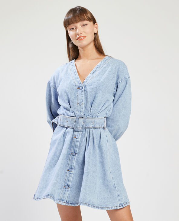 Robe courte en jean
