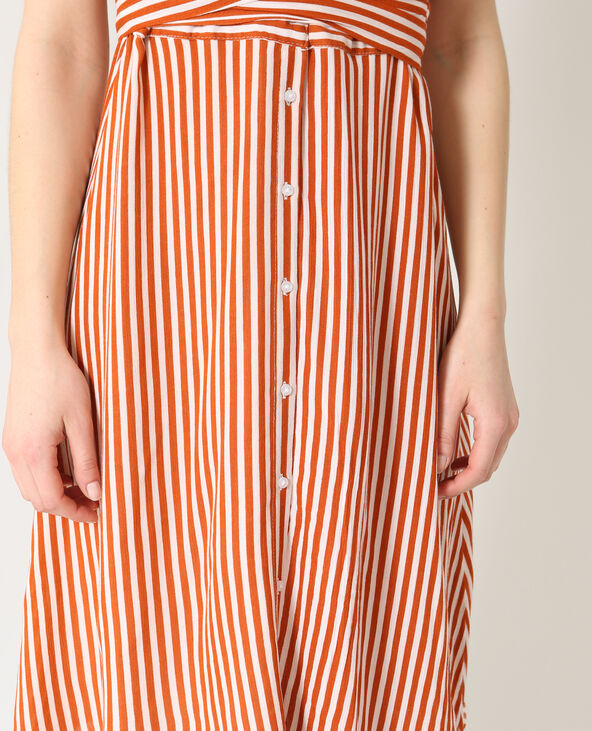 Robe midi ceinturée écru - Pimkie