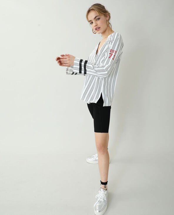 Chemise de baseball blanc - Pimkie