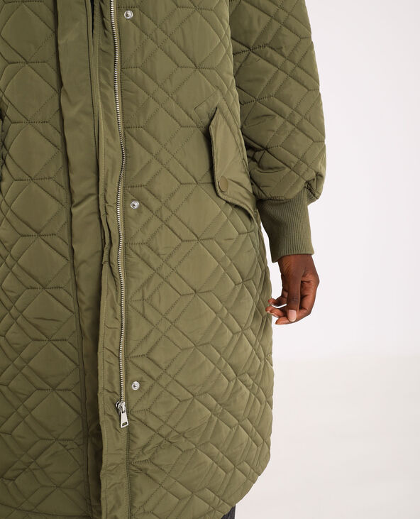 Parka longue à capuche vert kaki - Pimkie