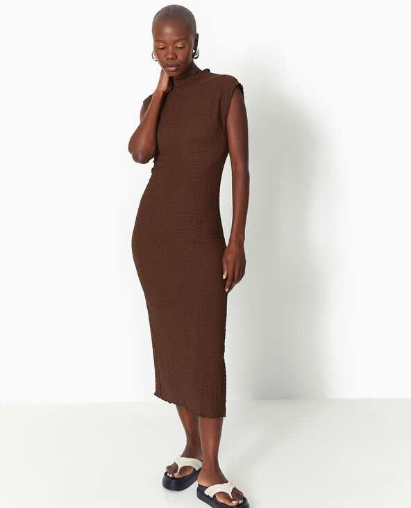 Robe longue marron online