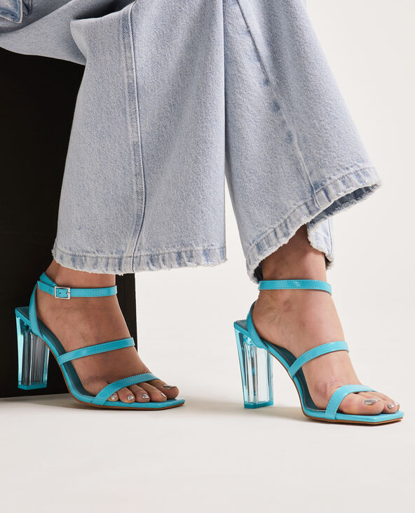 Sandale cheap talon plexiglas