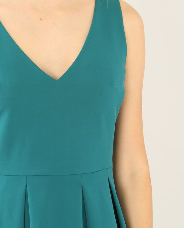 Robe patineuse vert foncé - Pimkie