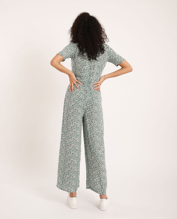 Combi pantalon a fleurs