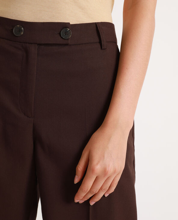 Pantalon large marron - Pimkie