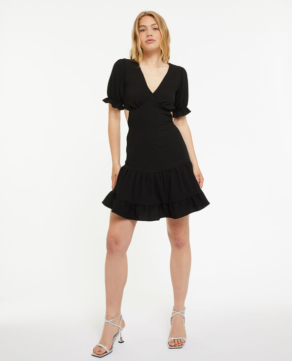 Robe courte dos-nu noir - Pimkie