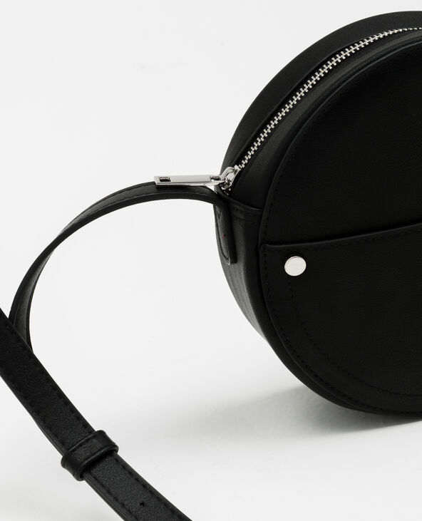 Sac rond en faux cuir noir - Pimkie
