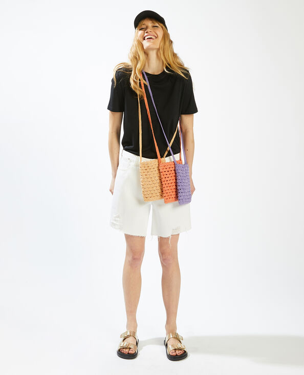 Pochette en crochet orange - Pimkie