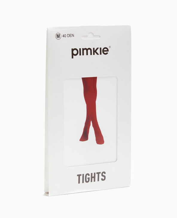 Collants opaques bordeaux - Pimkie