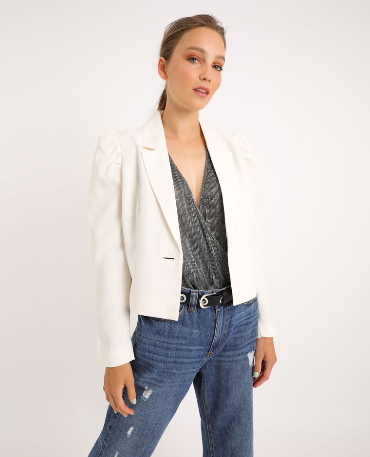 Veste courte blanc cassé | Pimkie