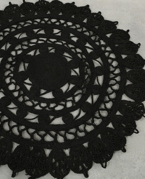 Grand tapis mandala noir - Pimkie