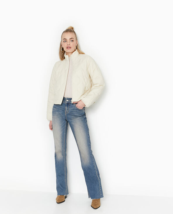 Blouson matelassé court blanc - Pimkie