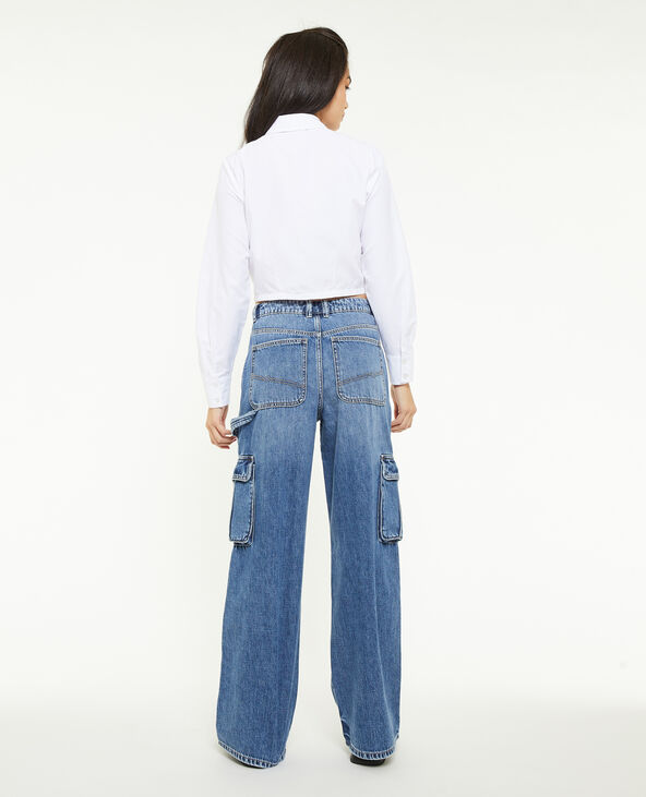 Jean cargo large bleu - Pimkie