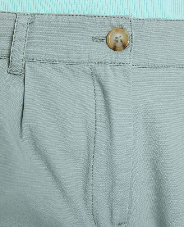Pantalon en toile vert kaki - Pimkie