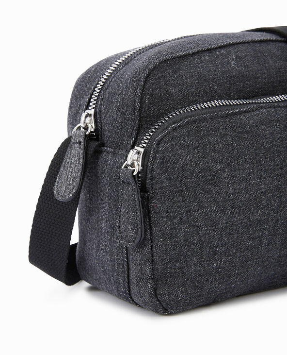 Sacoche en toile façon denim noir - Pimkie