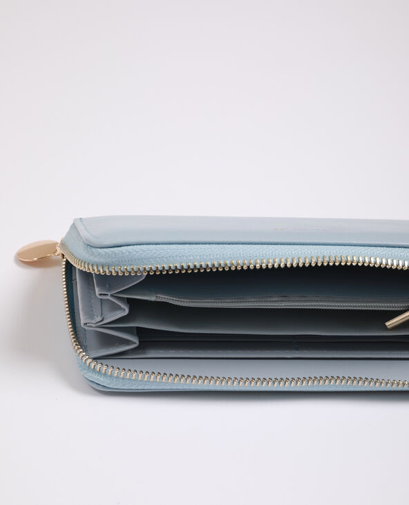 Portefeuille en simili cuir bleu - Pimkie