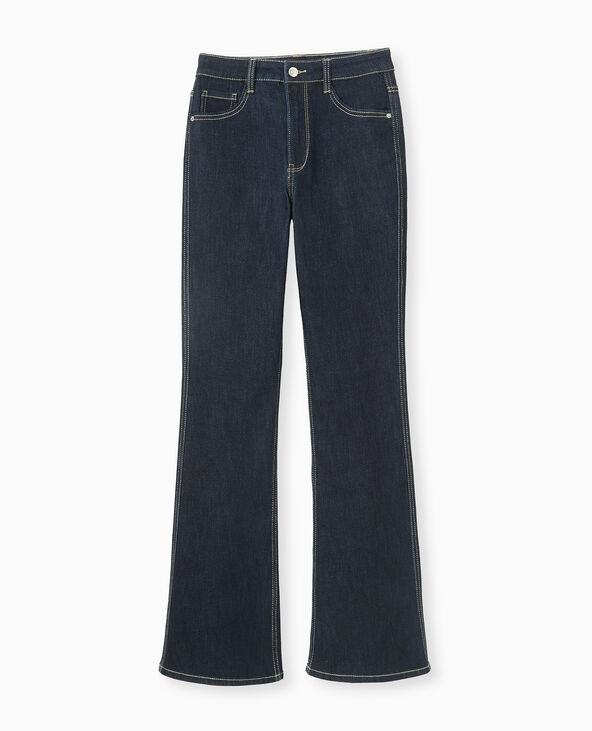 Jean flare taille haute bleu - Pimkie