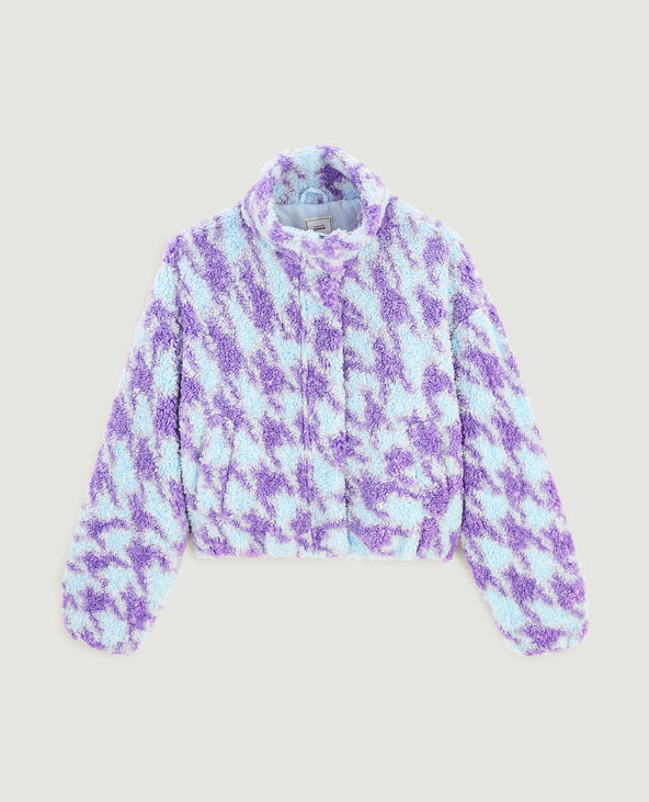 Blouson en sherpa orange - Pimkie