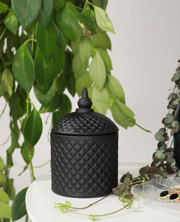 Bougie baroque avec verre teinté noir - Pimkie