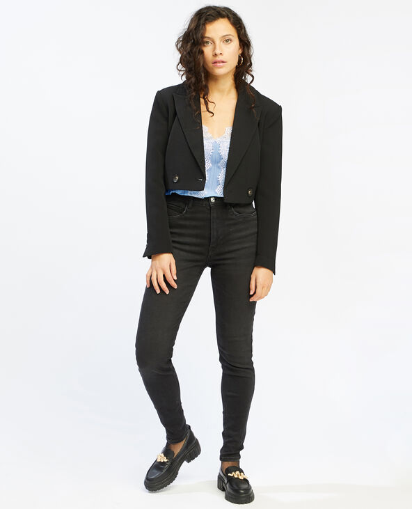 Top dentelle bleu - Pimkie