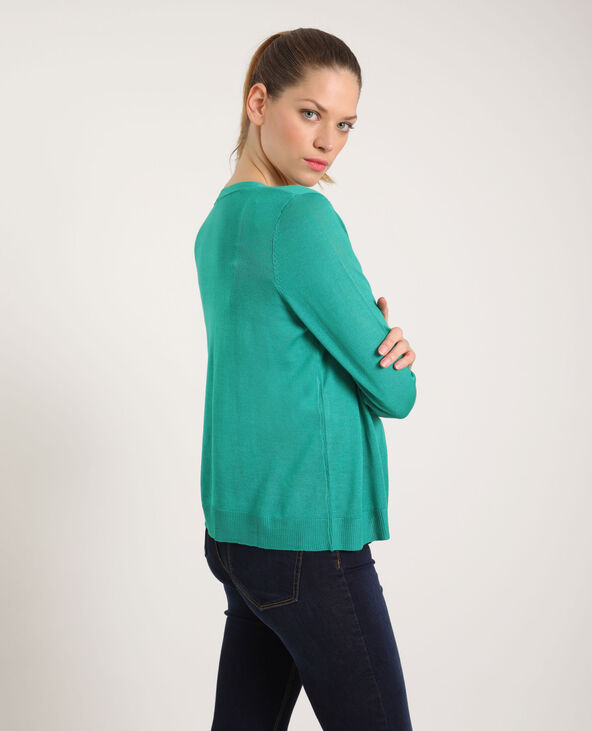 Gilet fin vert émeraude - Pimkie