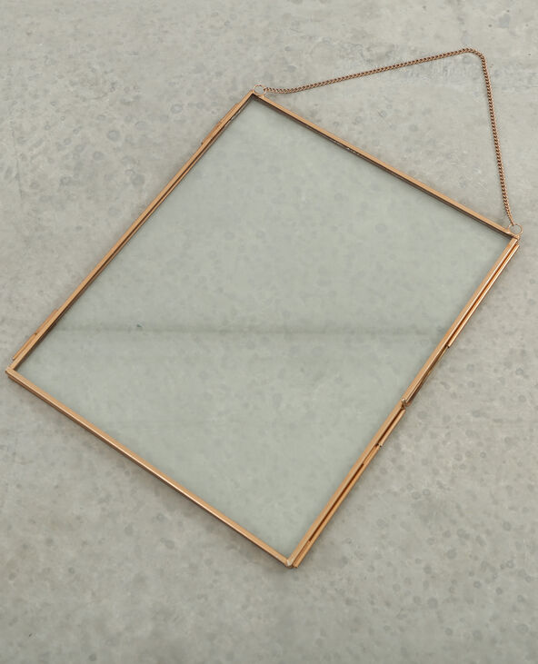 Cadre verre et métal doré - Pimkie