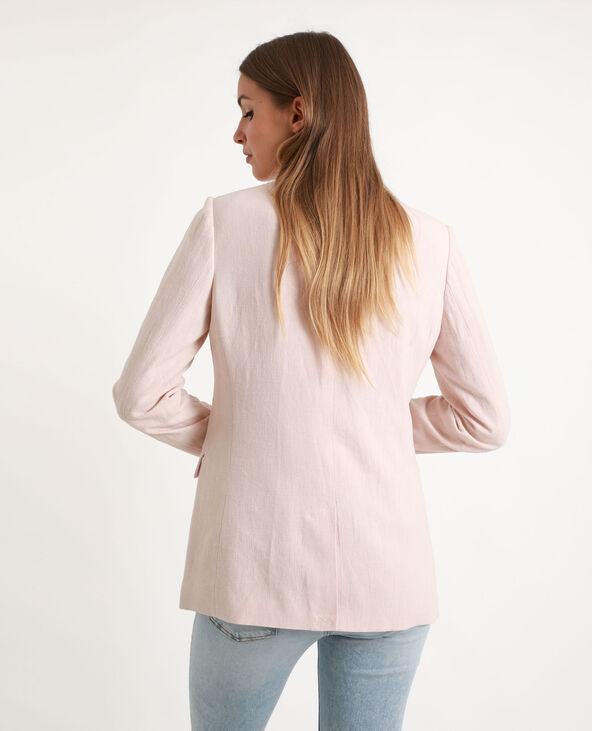 Blazer double boutonnage rose clair - Pimkie