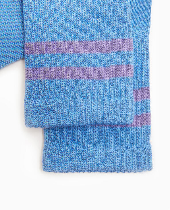 Paire de chaussettes avec bandes bleu - Pimkie