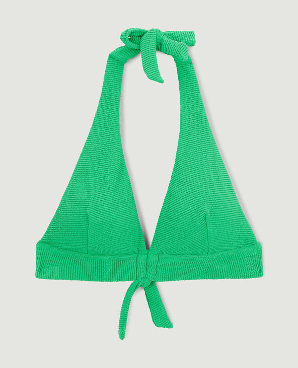 Haut de maillot triangle foulard vert - Pimkie