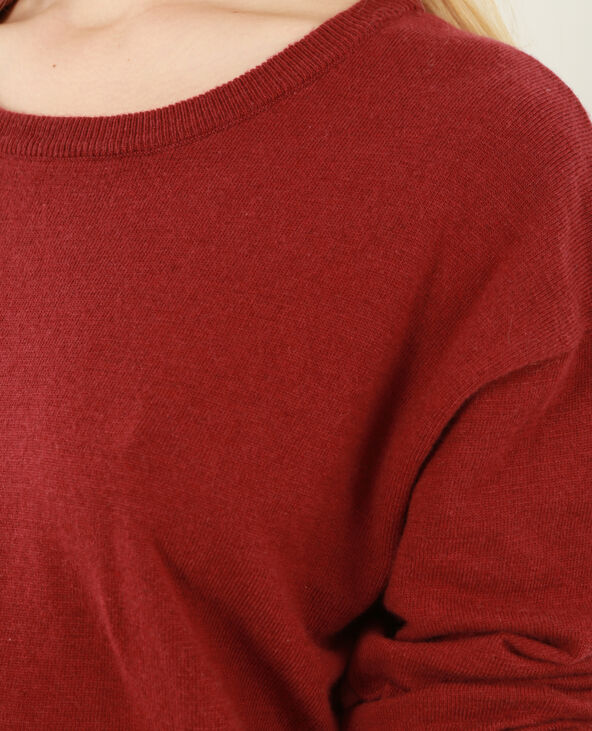 Pull long bordeaux - Pimkie