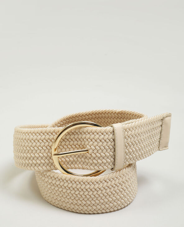 Ceinture tressée rose clair - Pimkie