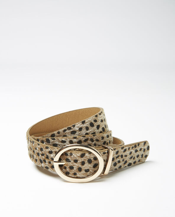 Ceinture peau de bête beige - Pimkie