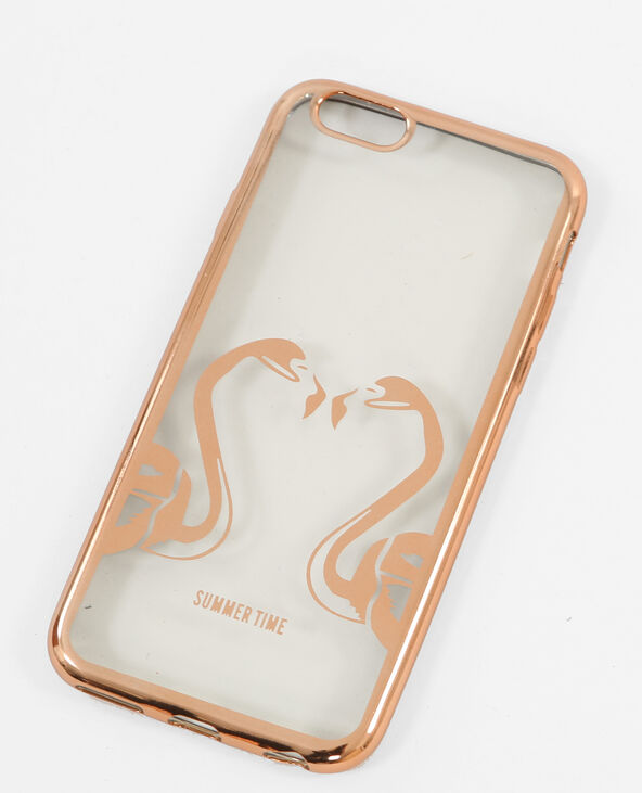 Coque compatible iPhone cuivré - Pimkie