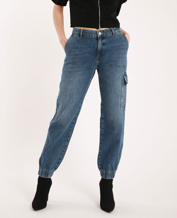 Jean battle mid waist bleu - Pimkie