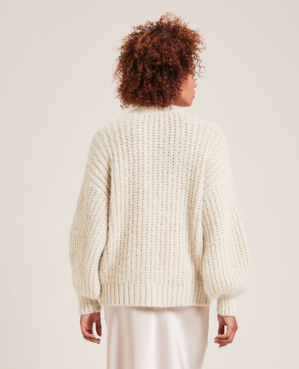 Gilet en grosse maille écru - Pimkie