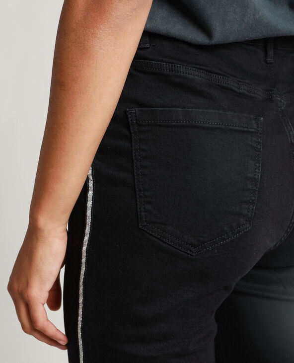 Jean skinny à bandes noir - Pimkie