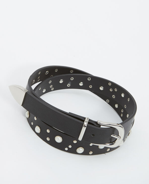 Ceinture à perles noir - Pimkie