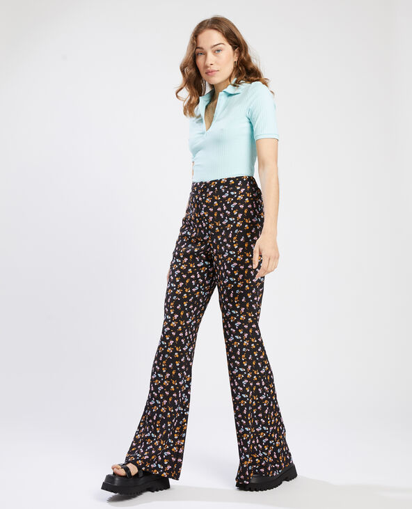 Pantalon flare noir - Pimkie