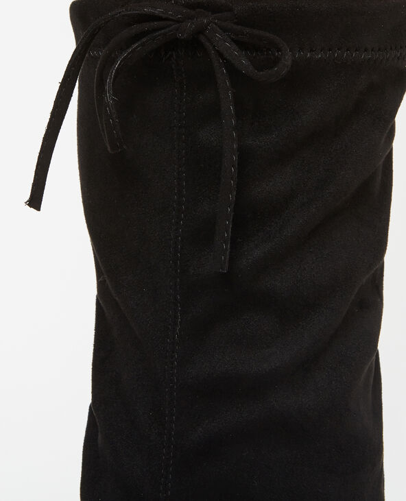 Bottes cuissardes microfibre noir - Pimkie