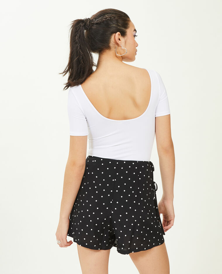 Body manches courtes décolleté dos blanc - Pimkie
